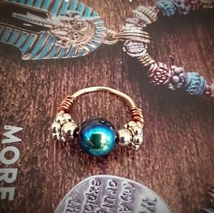 Custom made wire wrapped ring design.